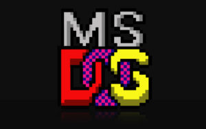 ms dos logo for support